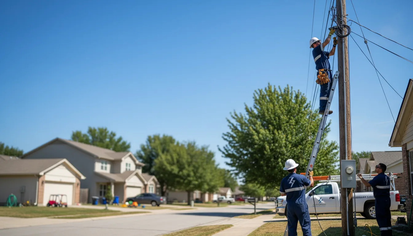 Residential electrician providing installation services in Clifton, OH